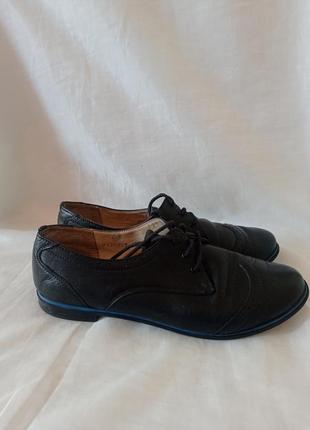 Кожаные долговечки туфли ботинки оксфорды