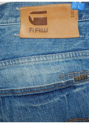 Джинсовые шорты g-star raw 3301 straight ½7 фото