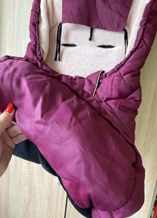 Теплый чехол в коляску или на санки