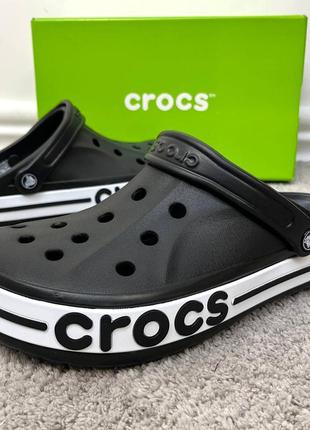 Crocs bayaband clog black мужские кроксы сабо унисекс лидер продаж