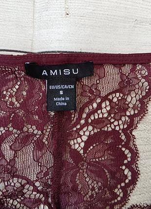 Майка топ мереживо amisu new yorker4 фото