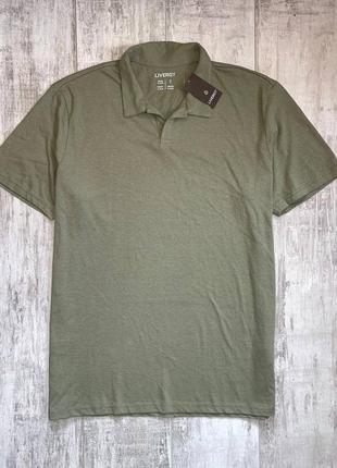 Чоловіча футболка бавовна+льон livergy євро розмір хл 56/58.4 фото