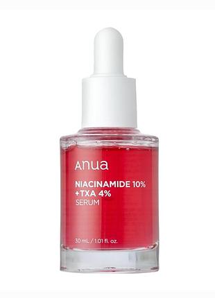 Сировотка для обличча anua niacinamide 10% + txa 4% serum 30 мл