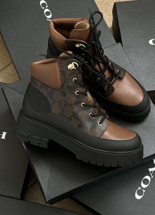 Кожаные ботинки coach