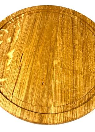 Деревянная тарелка из натурального дерева диаметр 25 см, высота 2 см, тарелка для закусок3 фото