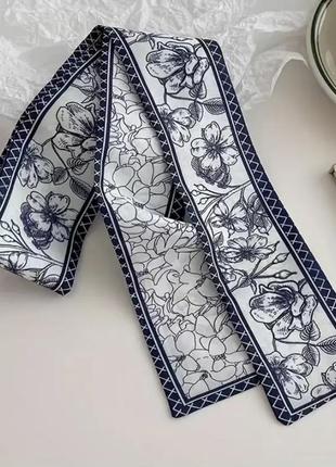 Стрічка твіллі на сумку для волосся на шию шарфик платок косинка хустка аксессуар