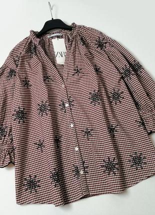 Вільна сорочка бавовна від zara