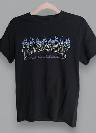 Футболка trasher godzilla charred с лого оригинал