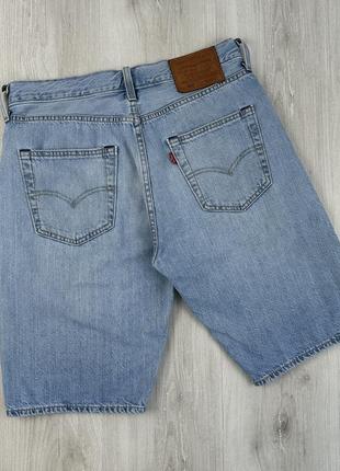 Джинсовые мужские шорты levi’s львис 501 голубые синие крутые стильные