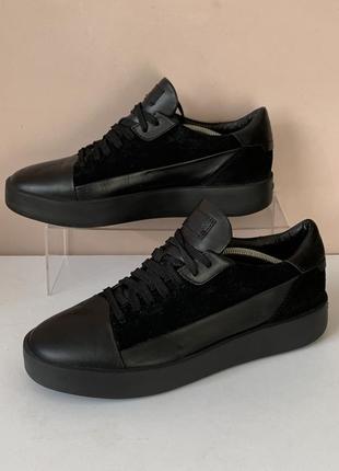 Кроссовки santoni из натуральной кожи