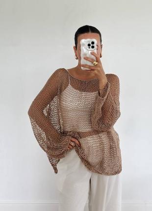 В’язана павутинка оверсайз