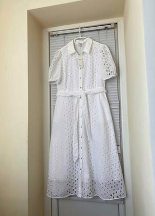 Платье длинное из прошвы