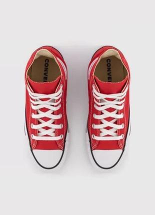 converse Blanco all yellow hi red2 фото