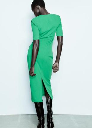 Нова міді сукня zara l плаття з розрізом довга сукня футляр довге плаття зара