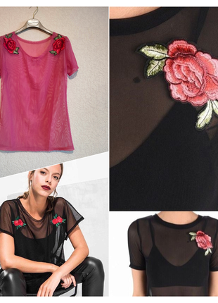 Топ с вышивкой