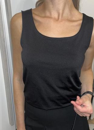 Стильная майка на бретельках боди черное zara s4 фото
