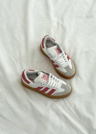 Кросівки жіночі adidas samba white/red premium6 фото