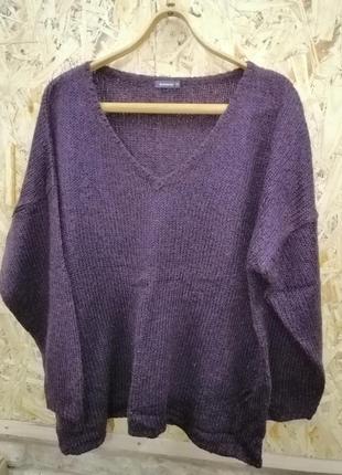 Фиолетовый пуловер джемпер