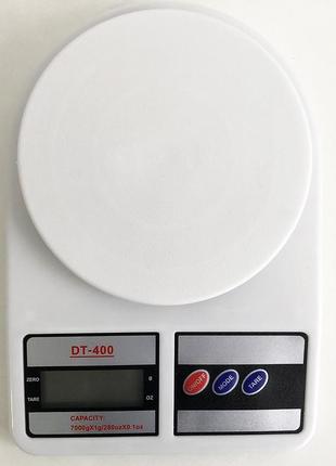 Весы кухонные электронные domotec sf-400 с lcd