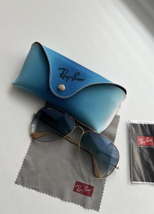 Солнцезащитные очки ray ban 62014 light blue оригинал3 фото