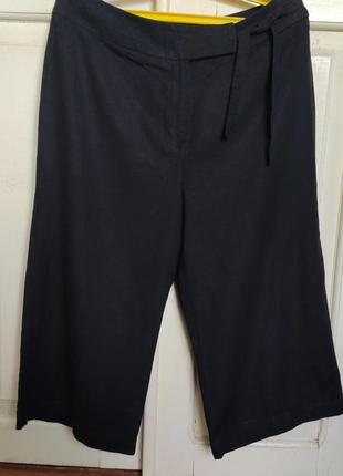Кюлоти штани-шорти бриджі льон.4 фото