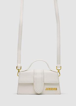 Jacquemus le bambino small handbag with adjustable crossbody white