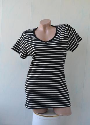 Футболка в полоску bhs, хлопок3 фото