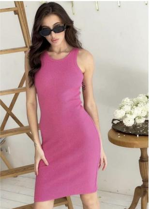 Сукня в рубчик