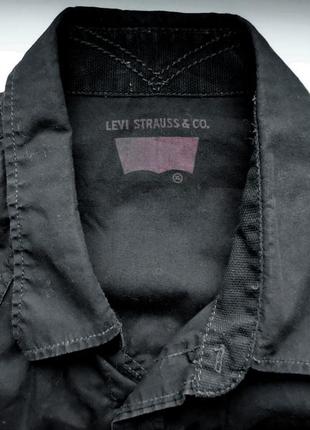 Рубашка  levis  levi strauss левис левайс черная оригинал (xl)4 фото