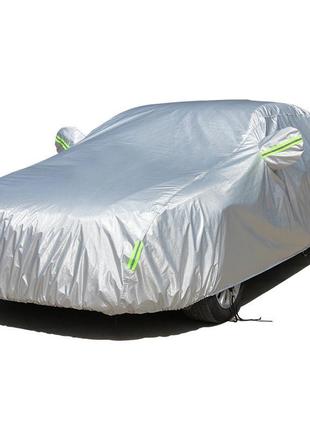Защитный чехол-тент lesko для авто hatchback 395*170*150 от снега дождя солнца водонепроницаемый 2шт
