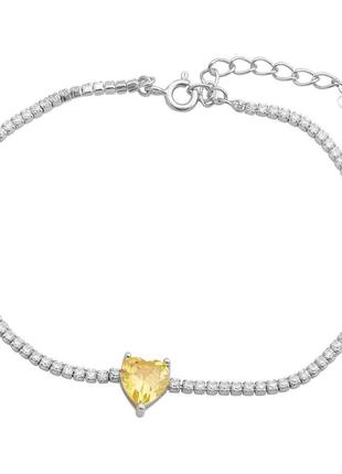 Серебряный браслет silverthin с фианитами, вес изделия 3,41 гр (60002011) 1720 размер