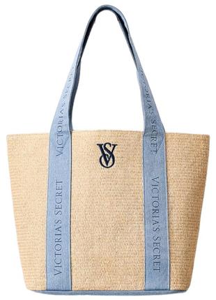 Сумка victoria’s secret straw tote