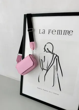 Клатч-бананка рожевого кольору