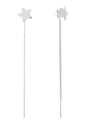 Серебряные серьги silverthin без камней (2144298)