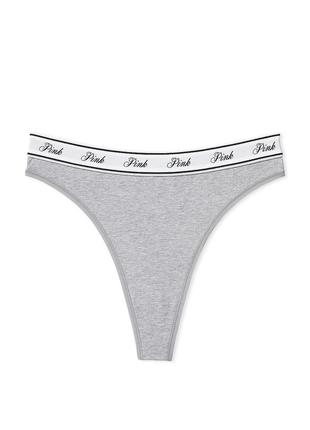 Высокие хлопковые трусики стринги victoria’s secret original