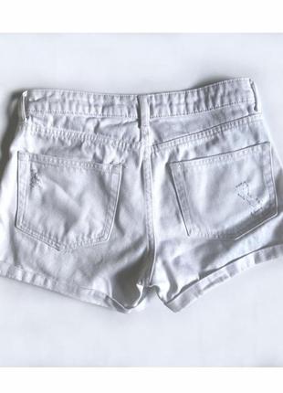 Белые джинсовые шорты h&amp;m 34-362 фото