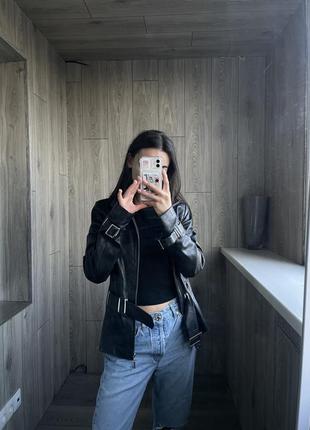 Кожаная куртка prada 😍