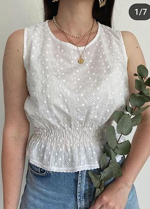 Блуза из прошвы