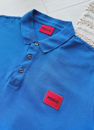 Футболка hugo boss dereso blue5 фото