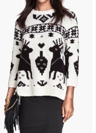 Новорічний теплий светр альпака h&m