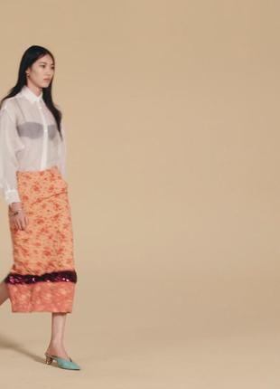 Zara шовкова блуза сорочка шовк, м5 фото