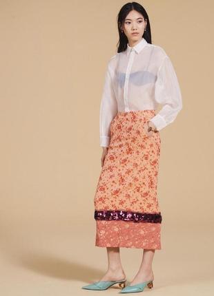 Zara шовкова блуза сорочка шовк, м7 фото