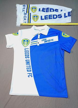 Плечи 50 см leeds united football club футболка и шарф фаната size xl