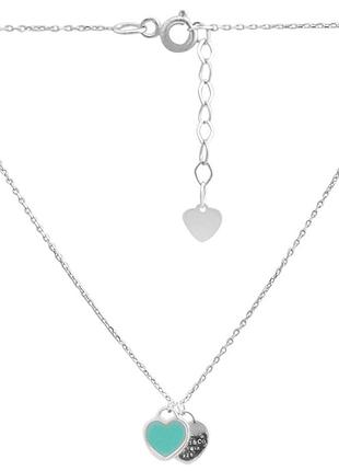 Срібне кольє silverthin з ємалю, вага виробу 4,02 г (2153313) 4348 розмір