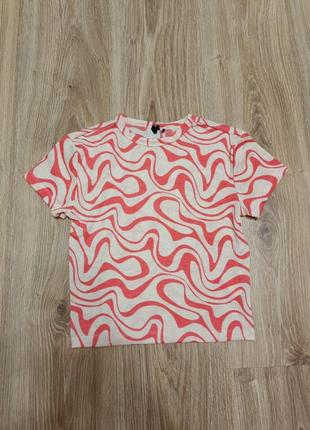 Футболка женская короткая