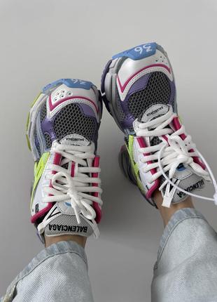Balenciaga  runner trainer neon colors premium4 фото