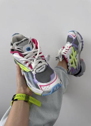 Balenciaga  runner trainer neon colors premium7 фото