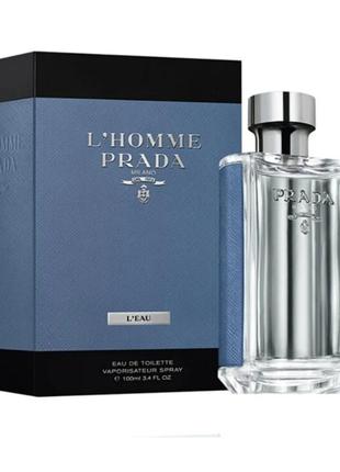 Туалетна вода для чоловіків prada
l'homme l'eau. 100 ml.1 фото