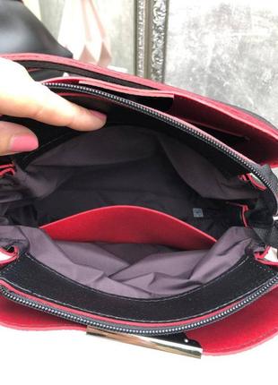 Пудра - стильная сумочка на три отделения - lady bags, два ремня в комплекте (0388)9 фото