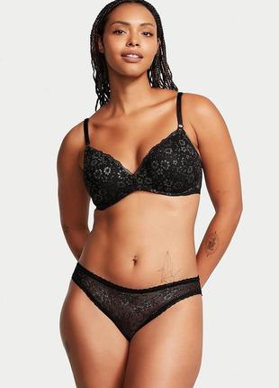 Трусики черные кружевные бикини оригинал victoria’s secret